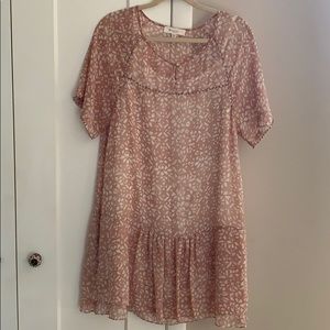 Pink Patterned Dress